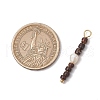 Natural Coconut with Natural Cultured Freshwater Pearl Pendants PALLOY-JF03566-2