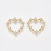 Brass Cubic Zirconia Pendants KK-T038-506A-1