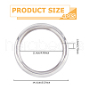 304 Stainless Steel Linking Rings FIND-WH0148-070D-2