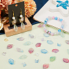 SUNNYCLUE 100Pcs 10 Style Two Tone Transparent Spray Painted Glass Pendants GLAA-SC0002-15-4