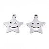 Non-Tarnish 201 Stainless Steel Pendants STAS-S081-021-1