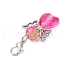 Angel Glass Pendant Decorations HJEW-JM02641-5