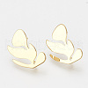 Brass Stud Earring Findings KK-T027-64G-1