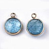Glass Charms GLAA-N040-005C-2