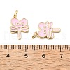Brass Enamel Pendants KK-L237-025G-01-3