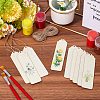 SOFPLATE DIY Wood Bookmarks Making Kits WOOD-SP0001-21B-4