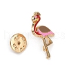 Flamingo Shape Enamel Pins JEWB-F039-06-3
