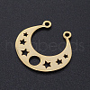 201 Stainless Steel Laser Cut Pendants STAS-S105-T914-2-2