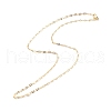 Brass Oval Link Chains Necklace for Women NJEW-P265-23G-2