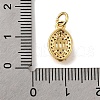 Brass Micro Pave Cubic Zirconia Pendants KK-U072-12G-3