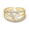 Rack Plating Real 18K Gold Plated Brass Rings RJEW-B054-01G-02-2