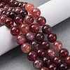Natural Strawberry Quartz Beads Strands G-J373-16-10mm-01-2