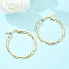 Ion Plating(IP) 304 Stainless Steel Hoop Earrings EJEW-N0016-11G-E-1