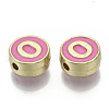 Alloy Enamel Beads ENAM-S122-028O-NR-2