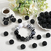 SUNNYCLUE 40Pcs Resin Rhinestone Beads RESI-SC0005-81A-4