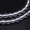 Round Natural Grade A Quartz Crystal Beads Strands X-G-H1648-4mm-01N-A-2