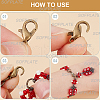 SOFPLATE 480Pcs 8 Colors Zinc Alloy Lobster Claw Clasps FIND-SP0001-28-6