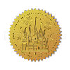 Self Adhesive Gold Foil Embossed Stickers DIY-WH0211-380-1
