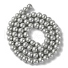 Eco-Friendly Dyed Glass Pearl Beads Strands HY-A008-6mm-RB075-2