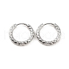 Non-Tarnish 304 Stainless Steel Grooved Hoop Earrings X-EJEW-M218-01B-P-6