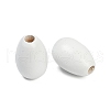 Spray Painted Wood European Beads WOOD-F017-10F-2