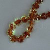 Luminous Handmade Gold Foil Glass Beads Strands FOIL-N029-01C-2