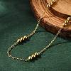 PVD Vacuum Plating 304 Stainless Steel Cable Chain Necklaces NJEW-I248-17G-1