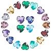 50Pcs 10 Colors Cubic Zirconia Pointed Back Cabochons ZIRC-CJ0001-24-1