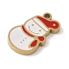 Christmas Theme Ion Plating(IP) 304 Stainless Steel Enamel Pendants STAS-Z083-07G-09-2