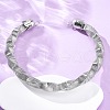 14mm Twist Iron Chain Necklaces NJEW-G163-02P-2