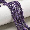 Natural Sesame Jasper Imitation Charoite Beads Strands G-C179-A6mm-14-1