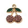 Cherry Alloy Pendants PALLOY-S051-01C-G-1