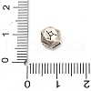 S925 Sterling Silver Beads STER-K183-03AS-04-3