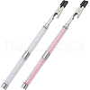 SUNNYCLUE 2Pcs Iron and PVC and Acrylic Alligator Memo Clips FIND-SC0011-25C-1