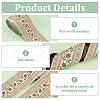 5 Yards Flower Pattern Bohemia Polyester Ribbon OCOR-FG0002-32-4