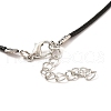 Magnetic Moon & Star with Rhinestone Pendant Necklaces for Girl Women NJEW-B081-01A-9