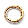 201 Stainless Steel Trinity Interlocking Ring Finger Rings FS-WG6776A-01-1