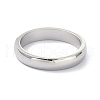 Non-Tarnish 4mm Polished Plain Dome Finger Ring for Girl Women RJEW-C012-06E-P-1