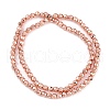 Baking Paint Electroplated Synthetic Non-magnetic Hematite Beads Strands G-H072-A01-01H-2