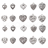 50Pcs 10 Style Tibetan Style Alloy Pendants FIND-CJ0001-16-1