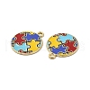 Alloy Enamel Pendants ENAM-J650-02G-01-4