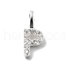 925 Sterling Silver with Cubic Zirconia Charms STER-Q004-01P-S-1