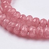 Natural Jade Bead Strands X-G-R171-6x8mm-06-3