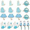 SUNNYCLUE 36Pcs 6 Styles Alloy Enamel Pendants ENAM-SC0004-57-1