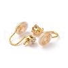 Brass Micro Pave Cubic Zirconia Ear Cuff Findings KK-F898-15D-G-2