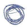 Natural Blue Aventurine Beads Strands G-P457-B01-10-3