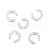 Non-Tarnish 304 Stainless Steel Letter Charms X-STAS-O072-C-2