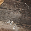 Teardrop Retro Style Alloy Dangle Earrings & Pendant Necklaces Sets FS-WG48B94-01-3