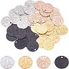 Unicraftale 40Pcs 4 Colors Ion Plating(IP) Stainless Steel Pendants STAS-UN0026-98-1