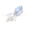 Tulip Acrylic Pendants PALLOY-JF03738-02-5